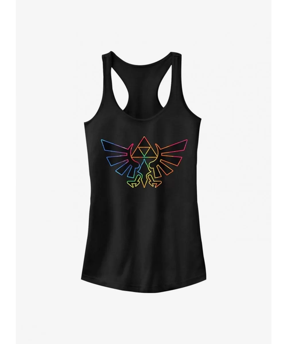 Pre-sale Discount The Legend Of Zelda Tie Dye Outline Girls Tank $9.76 Tanks