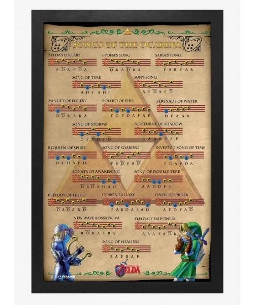 Exclusive The Legend Of Zelda Songs Of The Ocarina Wood Wall Art $7.72 Others