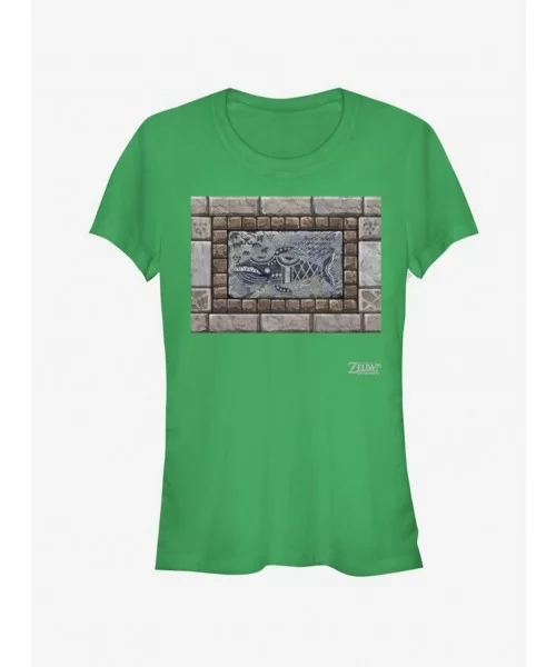 Cheap Sale Nintendo The Legend of Zelda: Link's Awakening Whale Tablet Girls T-Shirt $7.77 T-Shirts