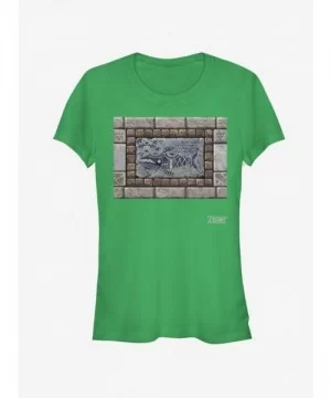 Cheap Sale Nintendo The Legend of Zelda: Link's Awakening Whale Tablet Girls T-Shirt $7.77 T-Shirts