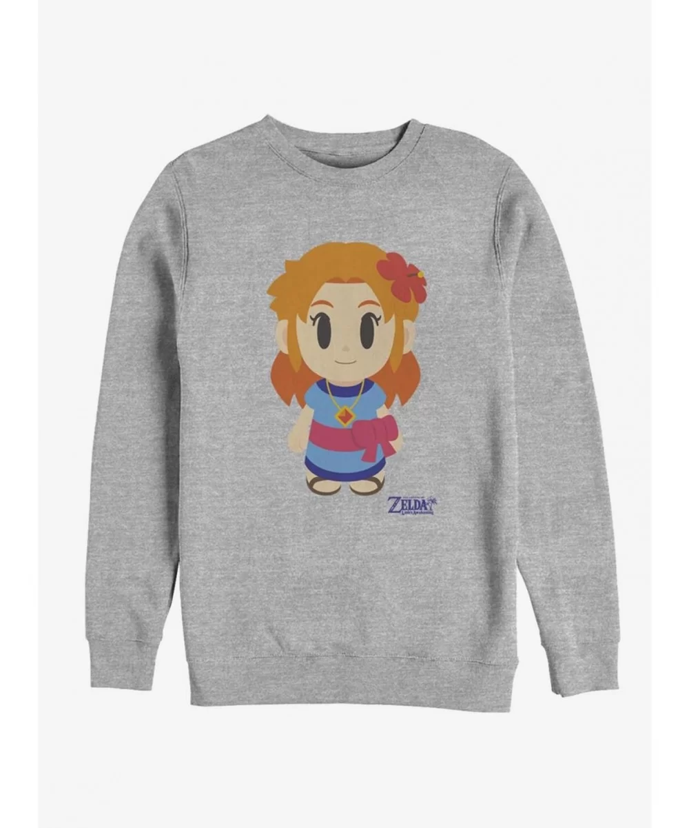 Best Deal Nintendo The Legend of Zelda: Link's Awakening Marin Avatar Color Sweatshirt $10.92 Sweatshirts