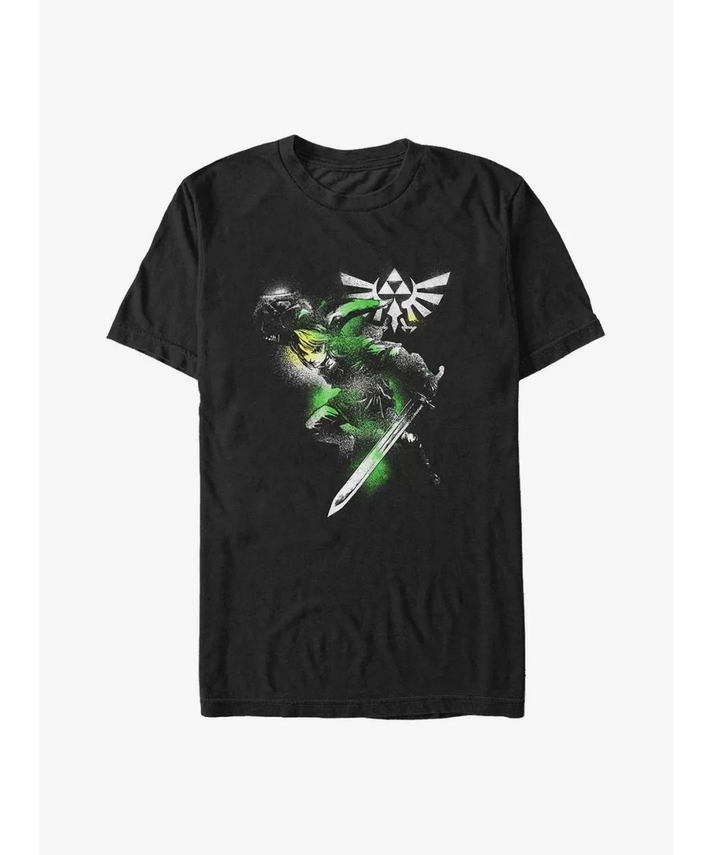 Flash Deal The Legend of Zelda Spray Paint Link Big & Tall T-Shirt $9.81 T-Shirts