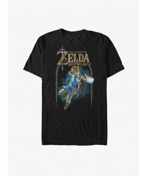 Clearance Nintendo Legend of Zelda Breath of the Wild Arch T-Shirt $6.99 T-Shirts