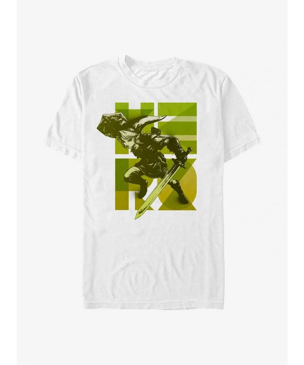 Unique The Legend Of Zelda Geo Hero Link T-Shirt $6.99 T-Shirts