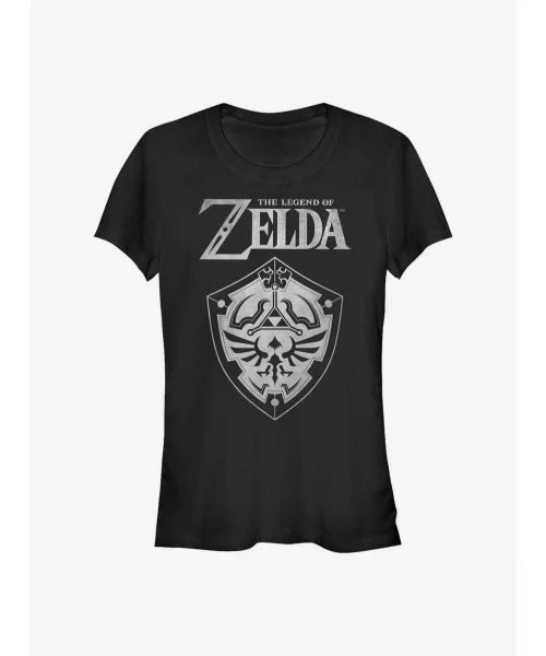 Exclusive Nintendo Zelda Shield Girls T-Shirt $5.02 T-Shirts