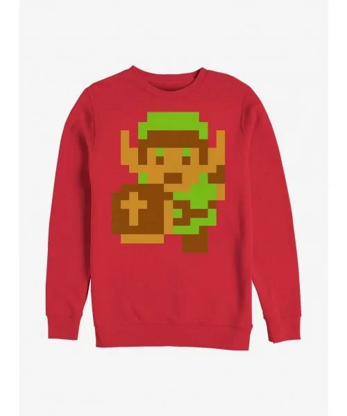 Limited-time Offer Nintendo Zelda Original Link Crew Sweatshirt $11.22 Sweatshirts