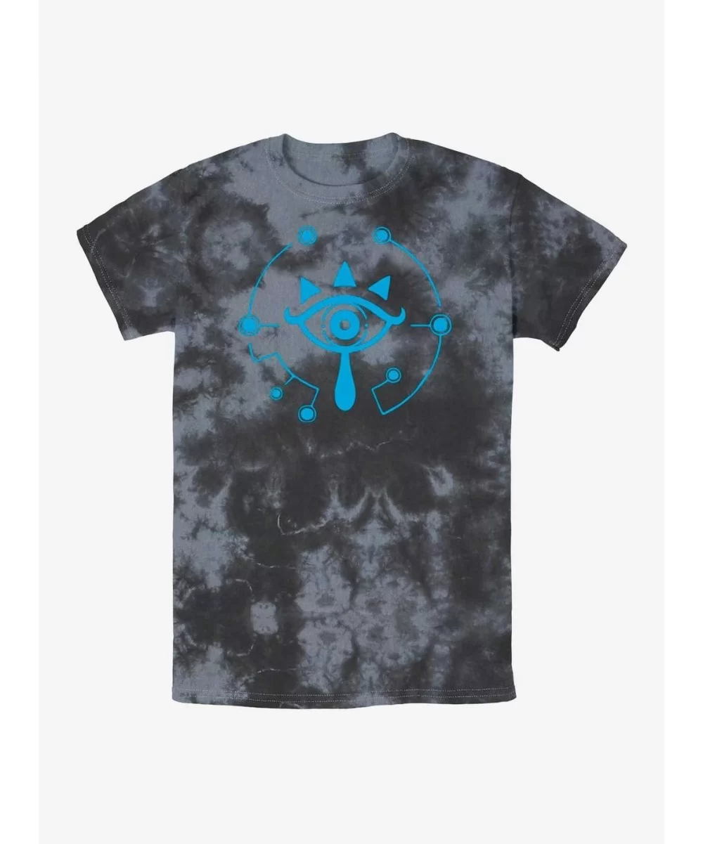 Flash Deal The Legend of Zelda Sheikah Eye Symbol Tie-Dye T-Shirt $7.74 T-Shirts