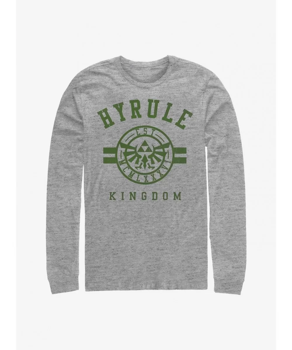 Value Item The Legend Of Zelda Hyrule Kingdom Long-Sleeve T-Shirt $8.42 T-Shirts