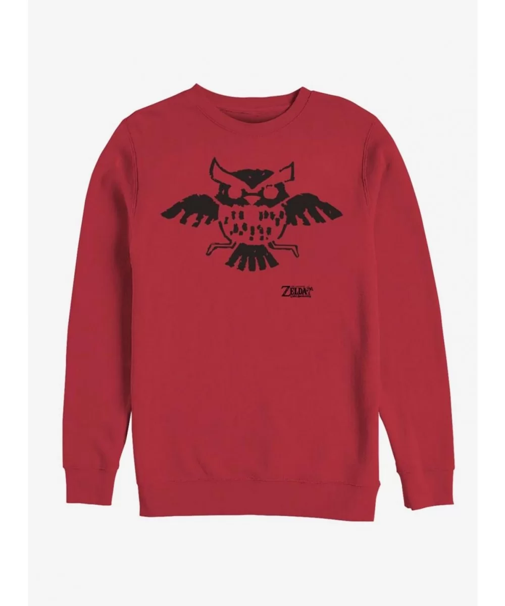 Exclusive Price Nintendo The Legend of Zelda: Link's Awakening Owl Glyph Sweatshirt $10.92 Sweatshirts