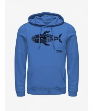 Bestselling Nintendo The Legend of Zelda: Link's Awakening Whale Glyph Hoodie $16.16 Hoodies