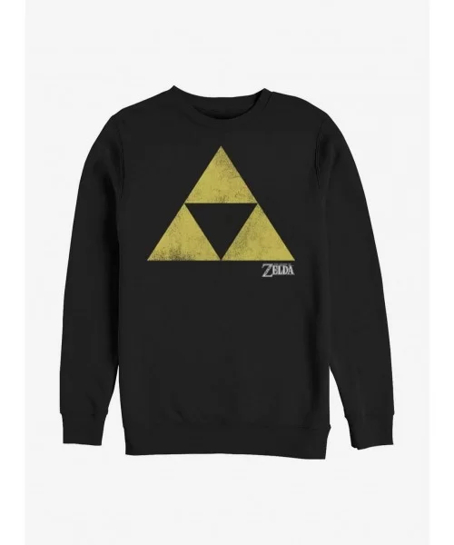 Pre-sale Nintendo Zelda Logo Crew Sweatshirt $12.10 Sweatshirts