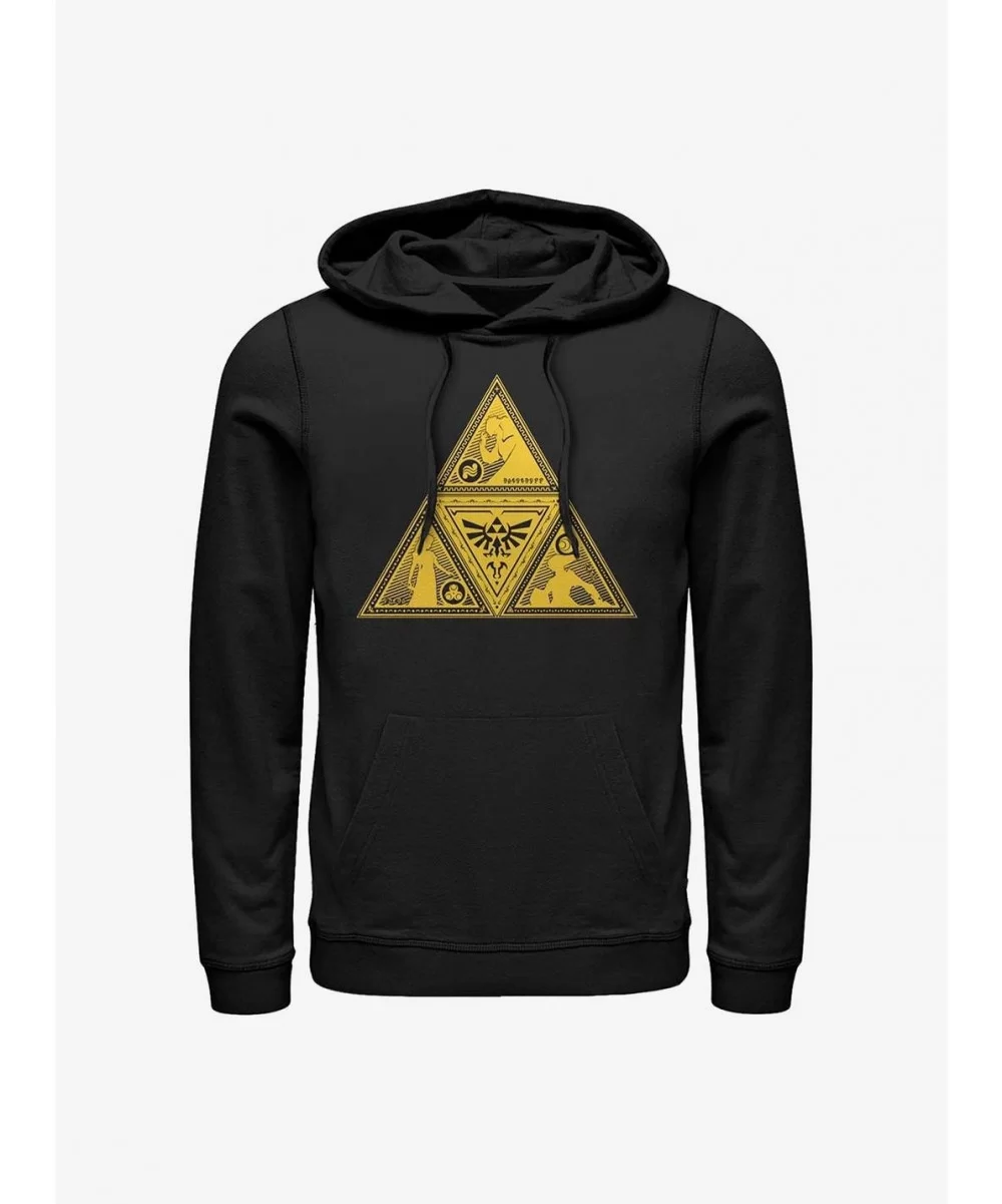 Value Item Nintendo Zelda Silhouette Triforce Hoodie $13.29 Hoodies