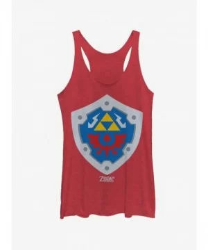 Premium Nintendo The Legend of Zelda: Link's Awakening Hylian Shield Girls Tank $10.36 Tanks