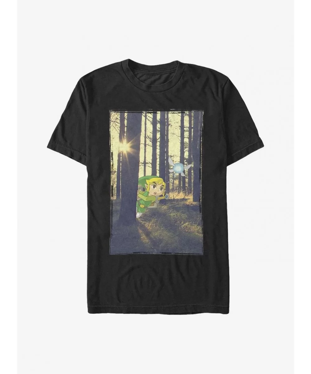 Premium Nintendo Zelda Forest Link T-Shirt $6.52 T-Shirts