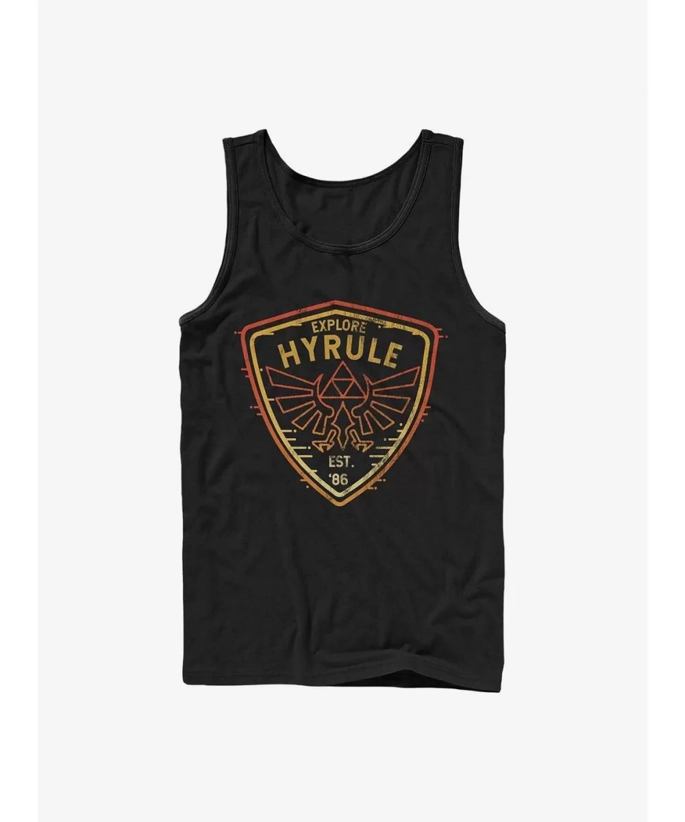 Fashion Nintendo Zelda Explore Camp Hyrule Tank $7.57 Tanks