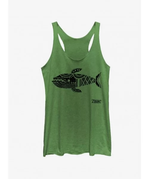 Discount Nintendo The Legend of Zelda: Link's Awakening Whale Glyph Girls Tank $9.32 Tanks