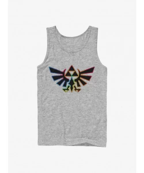 Unique The Legend Of Zelda Tie Dye Outline Tank $9.36 Tanks