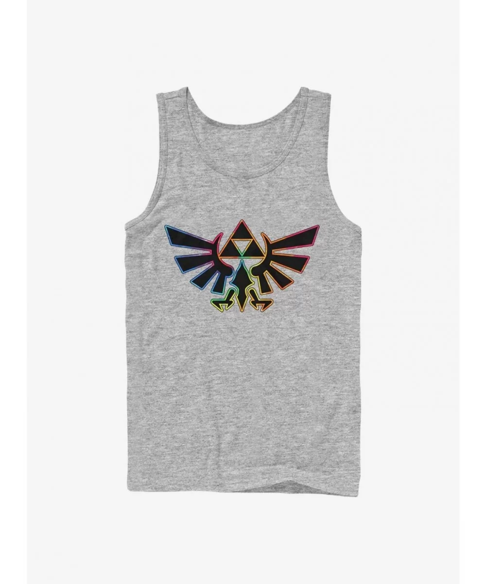 Unique The Legend Of Zelda Tie Dye Outline Tank $9.36 Tanks