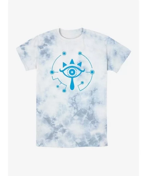 Trendy The Legend of Zelda Sheikah Eye Symbol Tie-Dye T-Shirt $5.05 T-Shirts