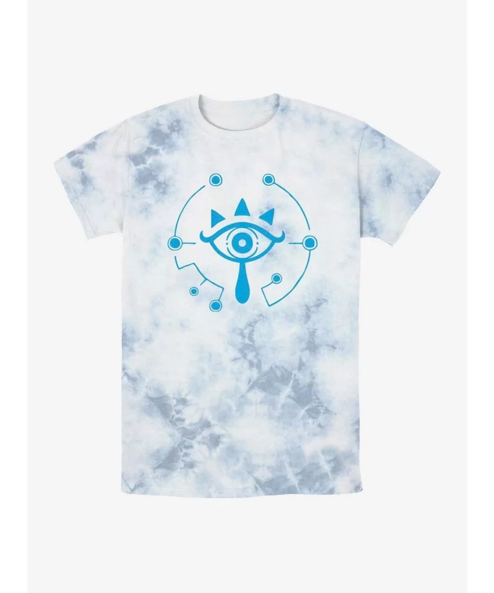 Trendy The Legend of Zelda Sheikah Eye Symbol Tie-Dye T-Shirt $5.05 T-Shirts