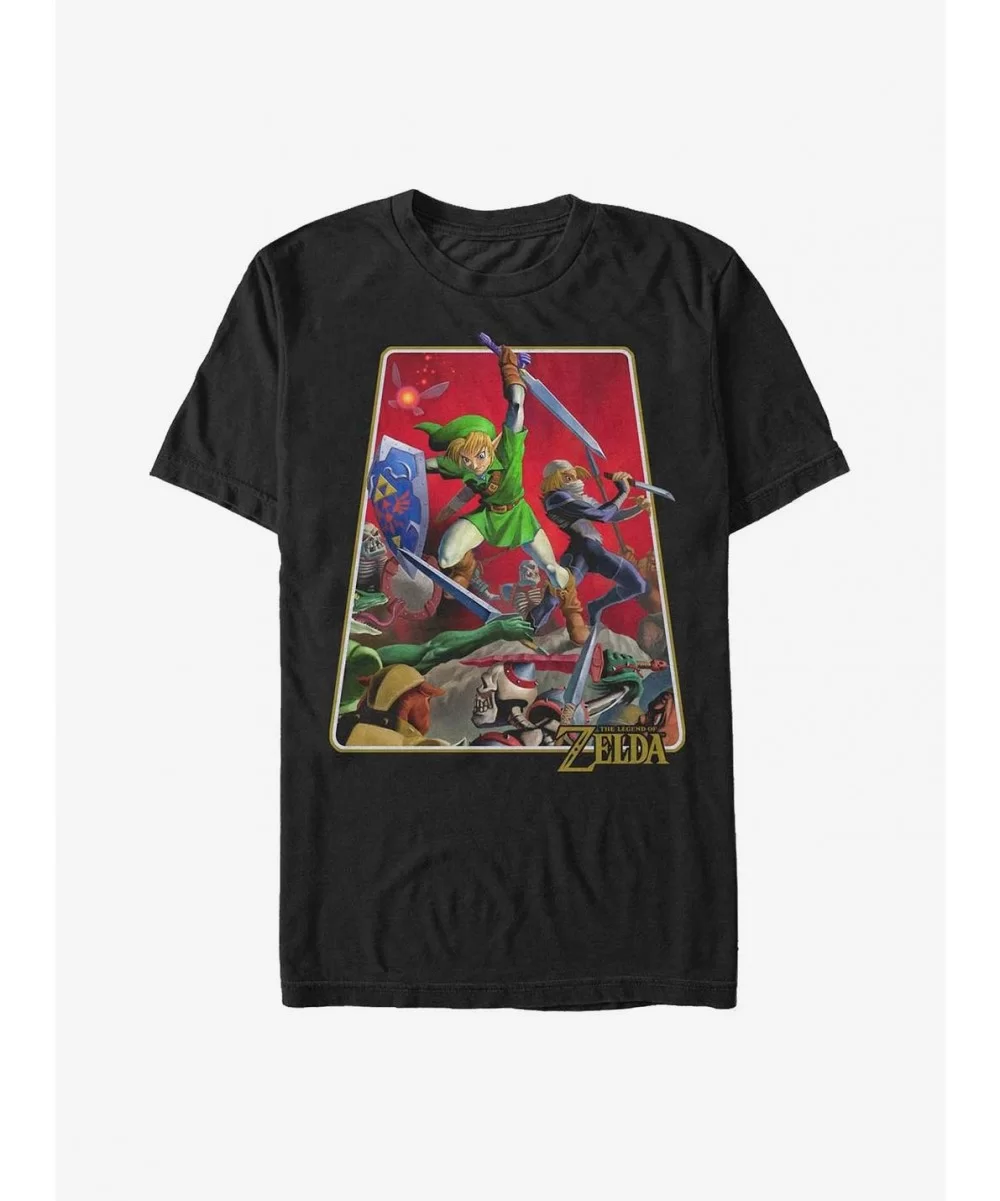 Discount Nintendo Zelda Zelda Battle T-Shirt $7.61 T-Shirts