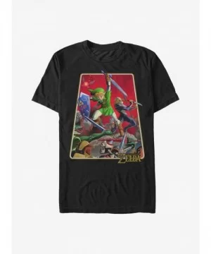 Discount Nintendo Zelda Zelda Battle T-Shirt $7.61 T-Shirts