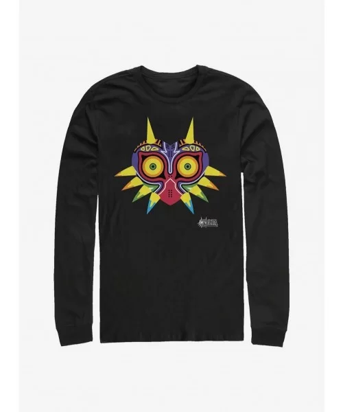 Limited-time Offer The Legend Of Zelda Majoras Mask Two Long-Sleeve T-Shirt $9.48 T-Shirts