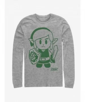 Special Nintendo The Legend of Zelda: Link's Awakening Link Avatar Outline Long-Sleeve T-Shirt $8.69 T-Shirts