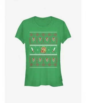 Limited-time Offer Nintendo The Legend Of Zelda Wintery Zelda Girls T-Shirt $5.34 T-Shirts