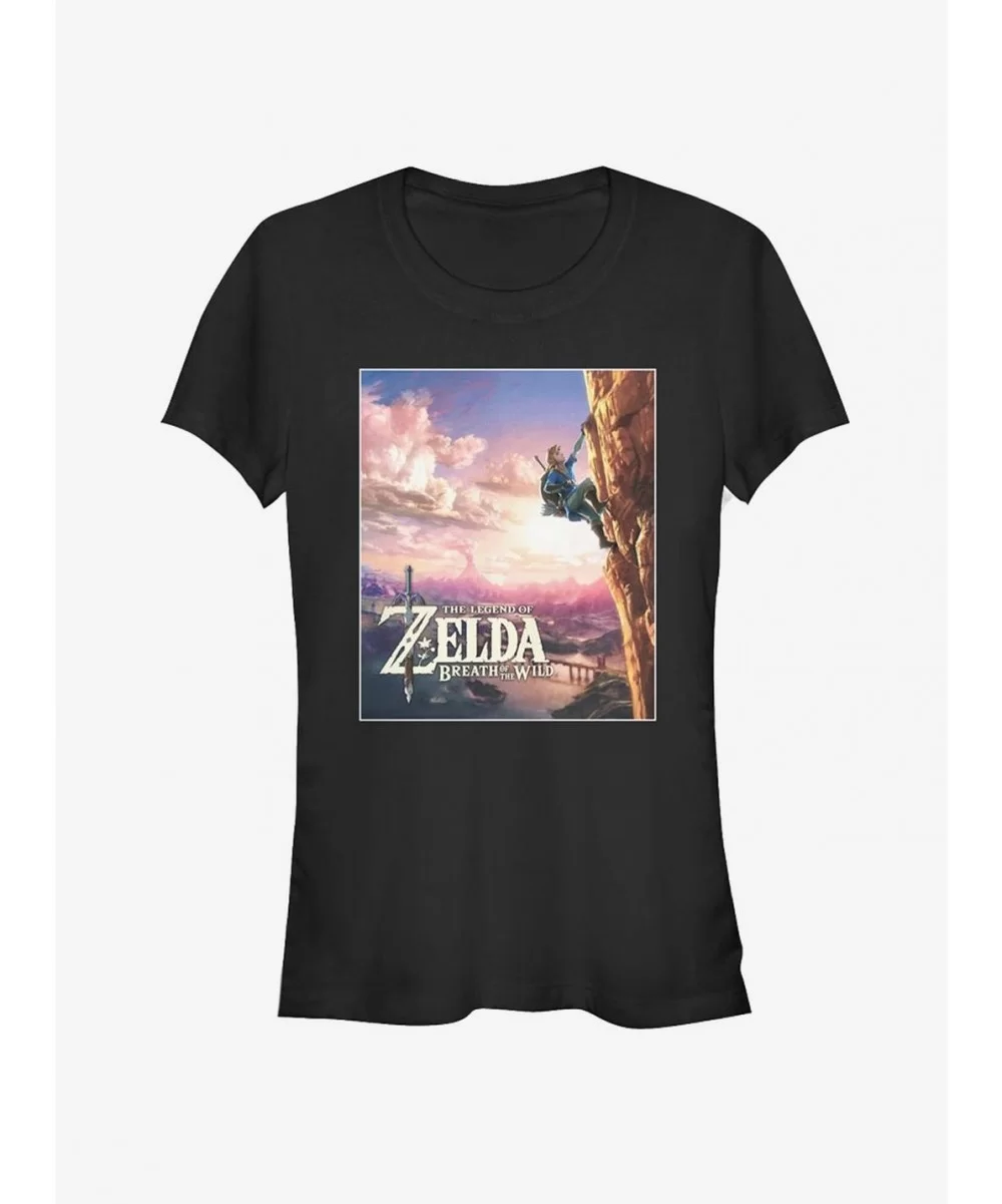 Fashion Nintendo Legend of Zelda Breath of the Wild Sunset Girls T-Shirt $6.31 T-Shirts