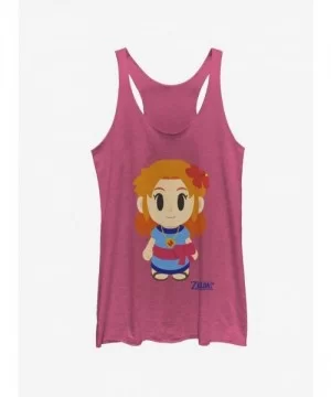 Limited-time Offer Nintendo The Legend of Zelda: Link's Awakening Marin Avatar Color Girls Tank $10.15 Tanks