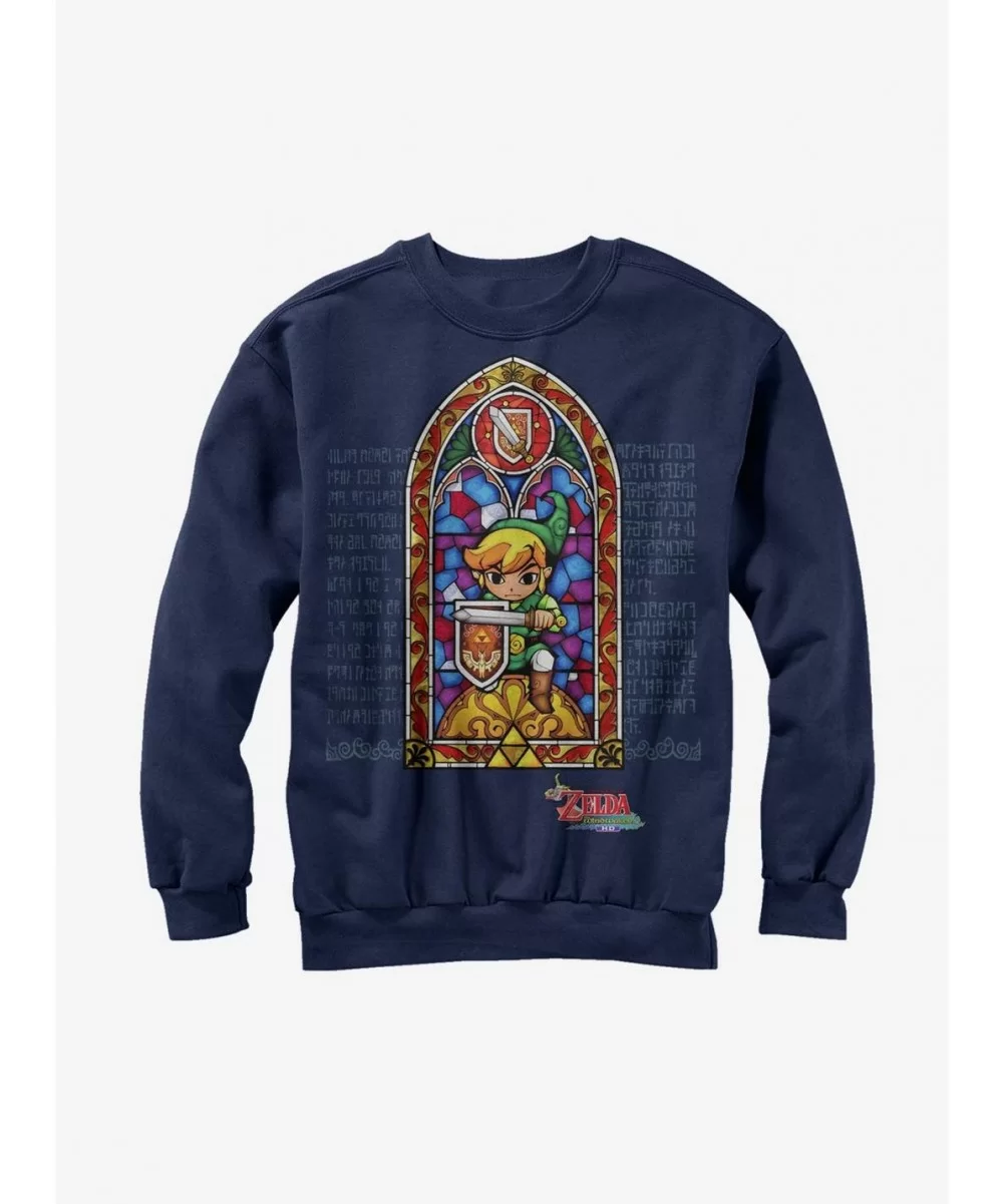 Bestselling Nintendo Legend of Zelda Stained Glass Sweatshirt $9.74 Sweatshirts