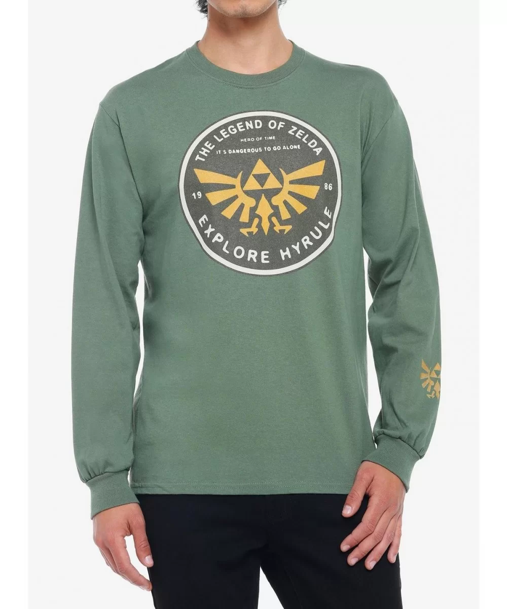 Value for Money The Legend Of Zelda Explore Hyrule Long-Sleeve T-Shirt $4.80 T-Shirts