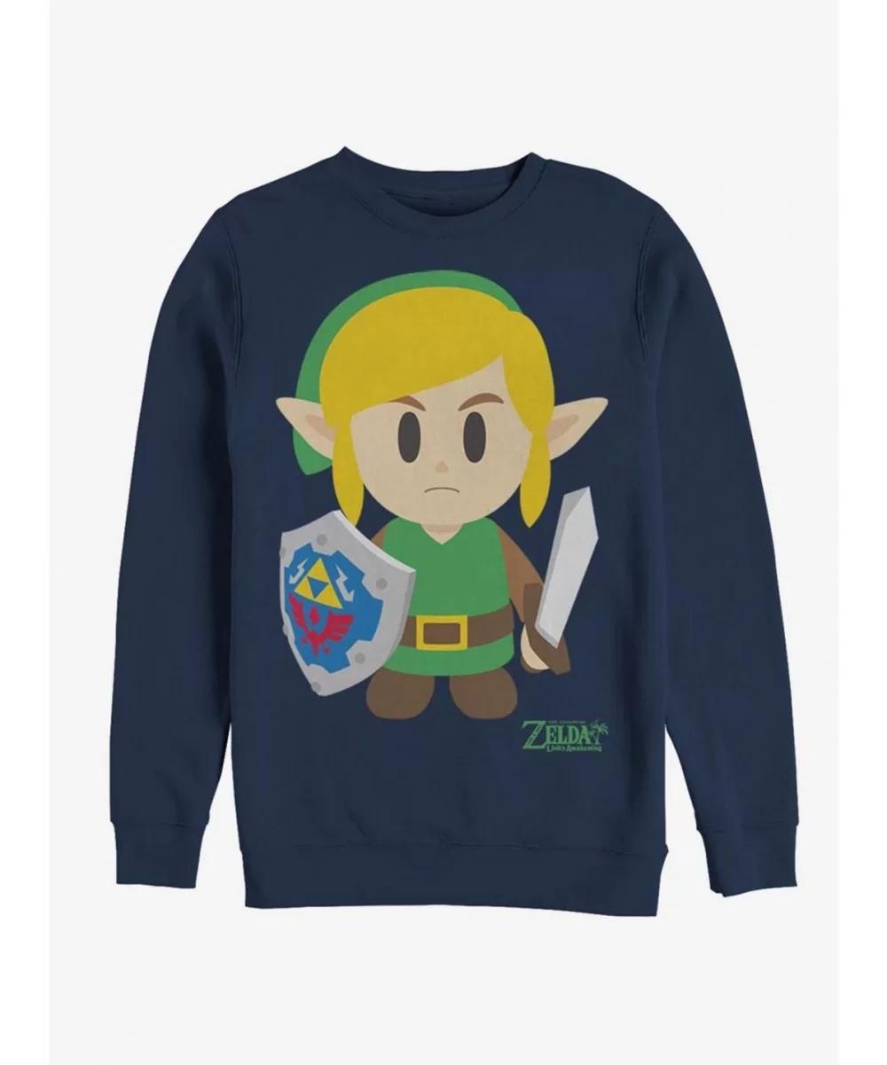 Discount Sale Nintendo The Legend of Zelda: Link's Awakening Link Avatar Color Sweatshirt $12.99 Sweatshirts