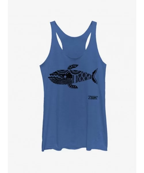 Big Sale Nintendo The Legend of Zelda: Link's Awakening Whale Glyph Girls Tank $7.46 Tanks