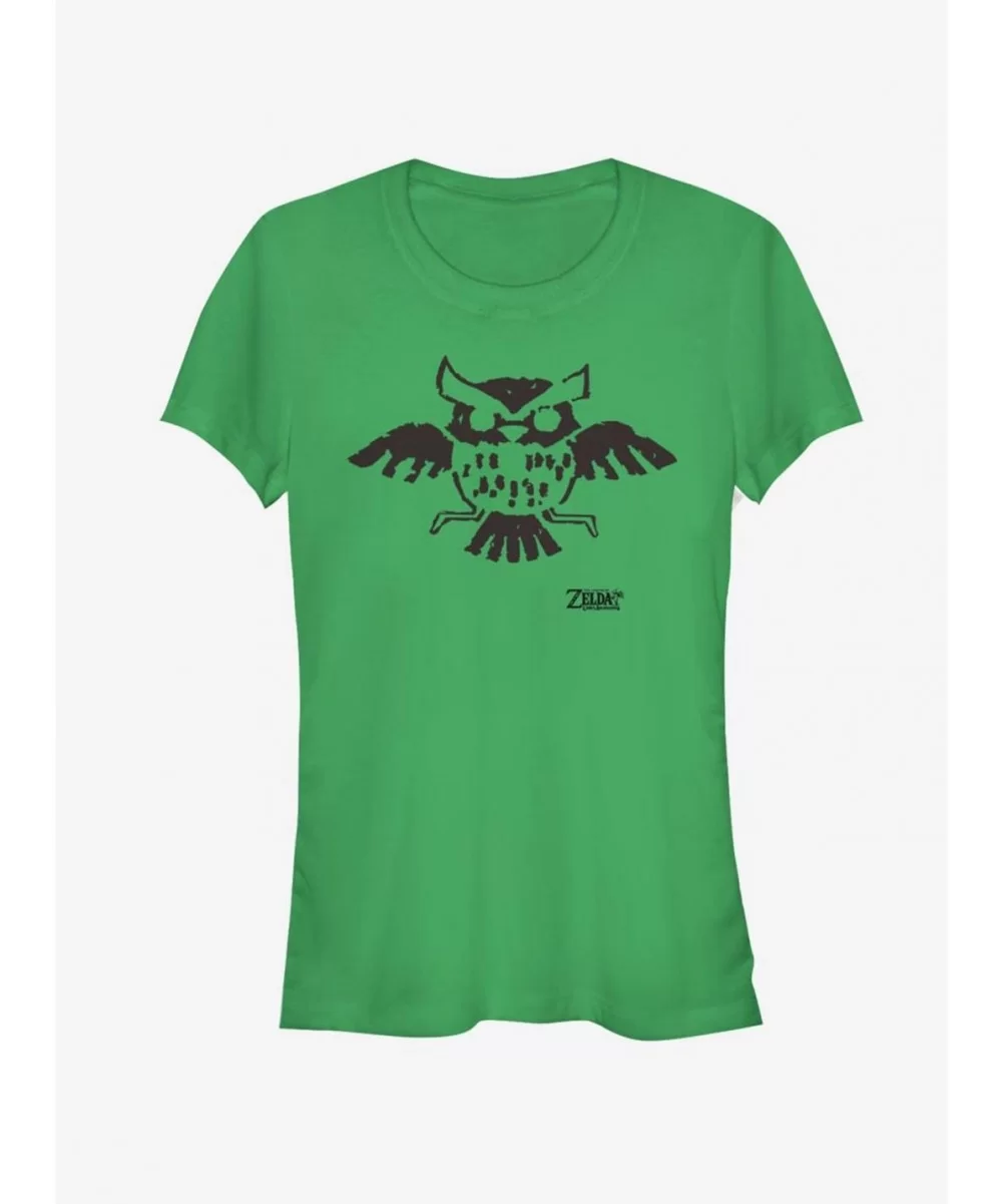 Hot Selling Nintendo The Legend of Zelda: Link's Awakening Owl Glyph Girls T-Shirt $7.28 T-Shirts