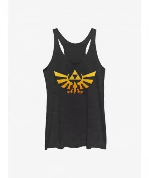 Pre-sale The Legend Of Zelda Gradient Triforce Girls Tank $7.67 Tanks