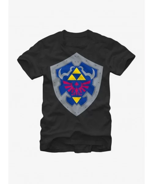 Cheap Sale Nintendo Hylian Shield T-Shirt $7.30 T-Shirts