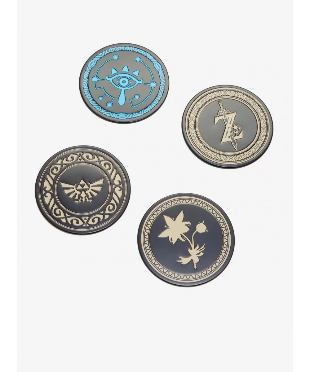 Huge Discount The Legend Of Zelda: Breath Of The Wild Metal Coasters $3.30 Coasters