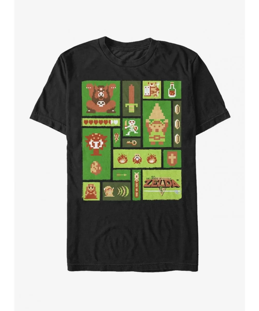 Low Price Nintendo Legend of Zelda Collage T-Shirt $4.66 T-Shirts