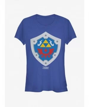 Big Sale Nintendo The Legend of Zelda: Link's Awakening Hylian Shield Girls T-Shirt $7.12 T-Shirts