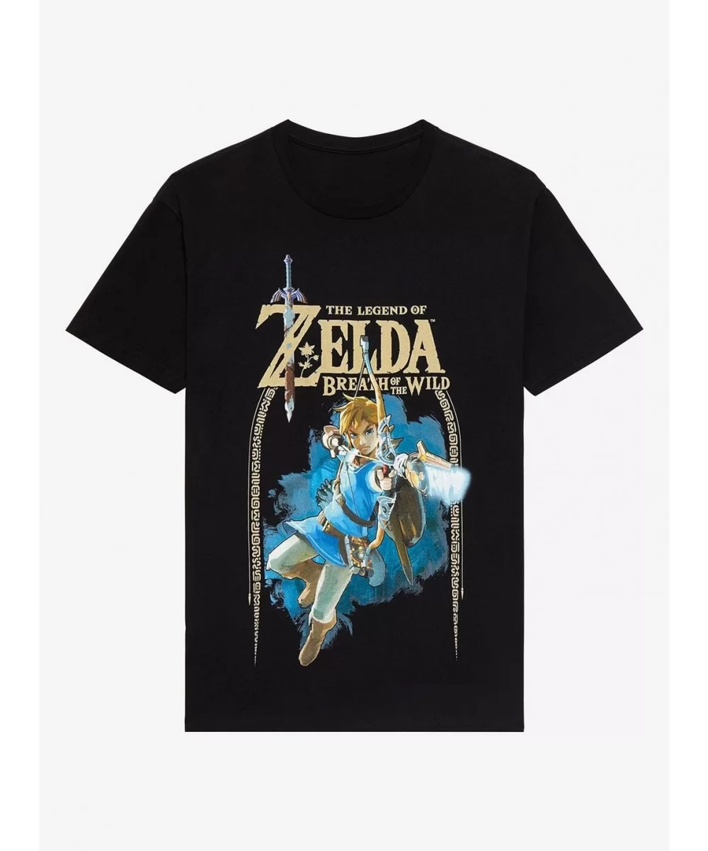 Seasonal Sale The Legend Of Zelda: Breath Of The Wild Zelda Portrait T-Shirt $8.41 T-Shirts