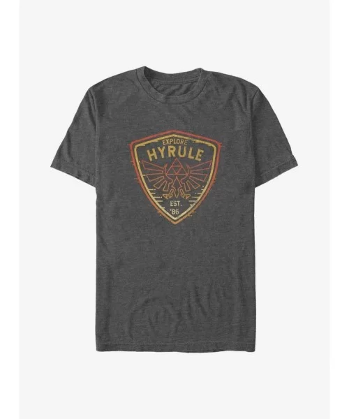 Discount The Legend of Zelda Explore Camp Hyrule Big & Tall T-Shirt $8.61 T-Shirts