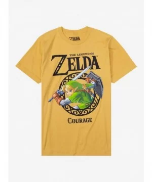 High Quality The Legend Of Zelda Courage T-Shirt $8.80 T-Shirts