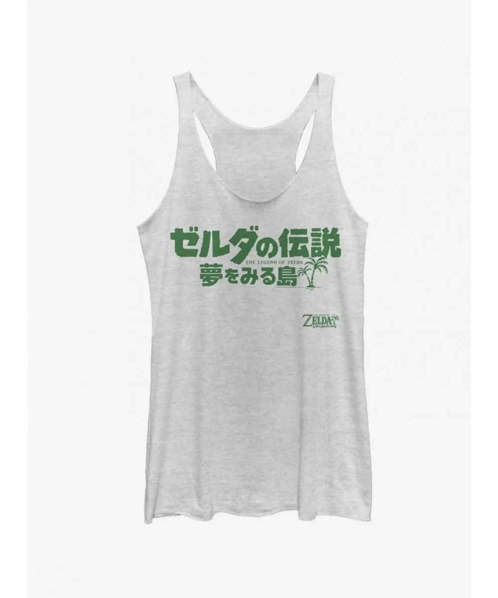 Value Item Nintendo The Legend of Zelda: Link's Awakening Japanese Logo Girls Tank $6.84 Tanks