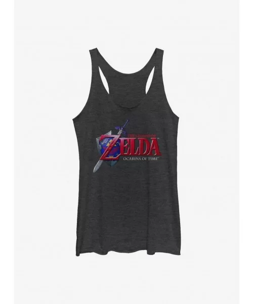 Bestselling The Legend Of Zelda Ocarina Of Time Logo Girls Tank $6.84 Tanks