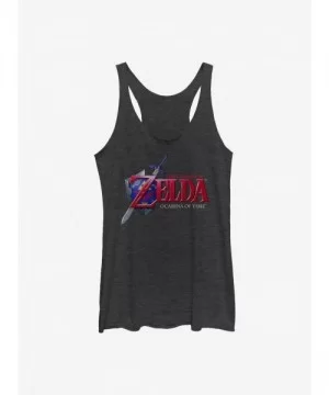 Bestselling The Legend Of Zelda Ocarina Of Time Logo Girls Tank $6.84 Tanks