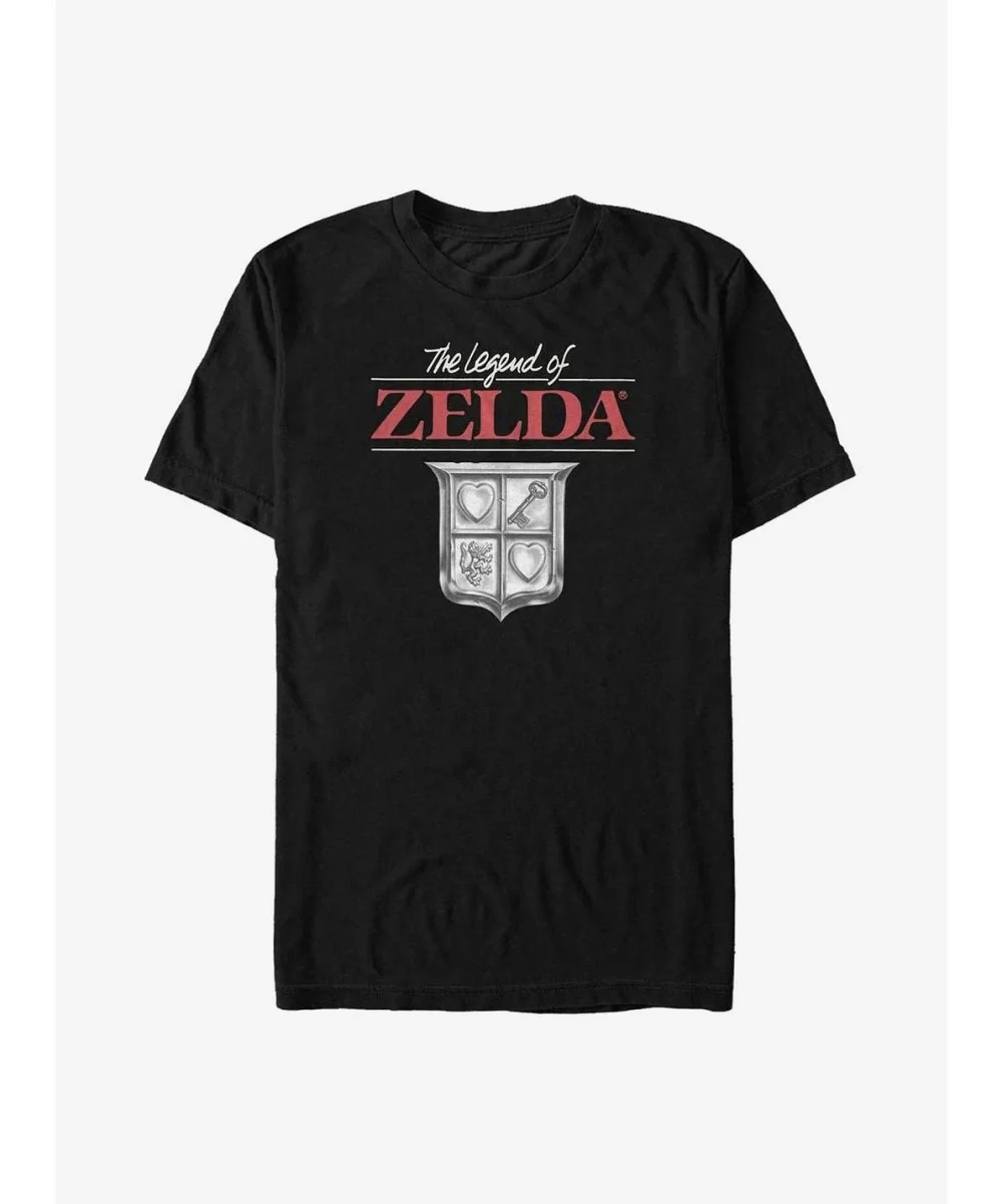 Low Price Nintendo The Legend of Zelda Heart Pieces Shield Big & Tall T-Shirt $11.48 T-Shirts