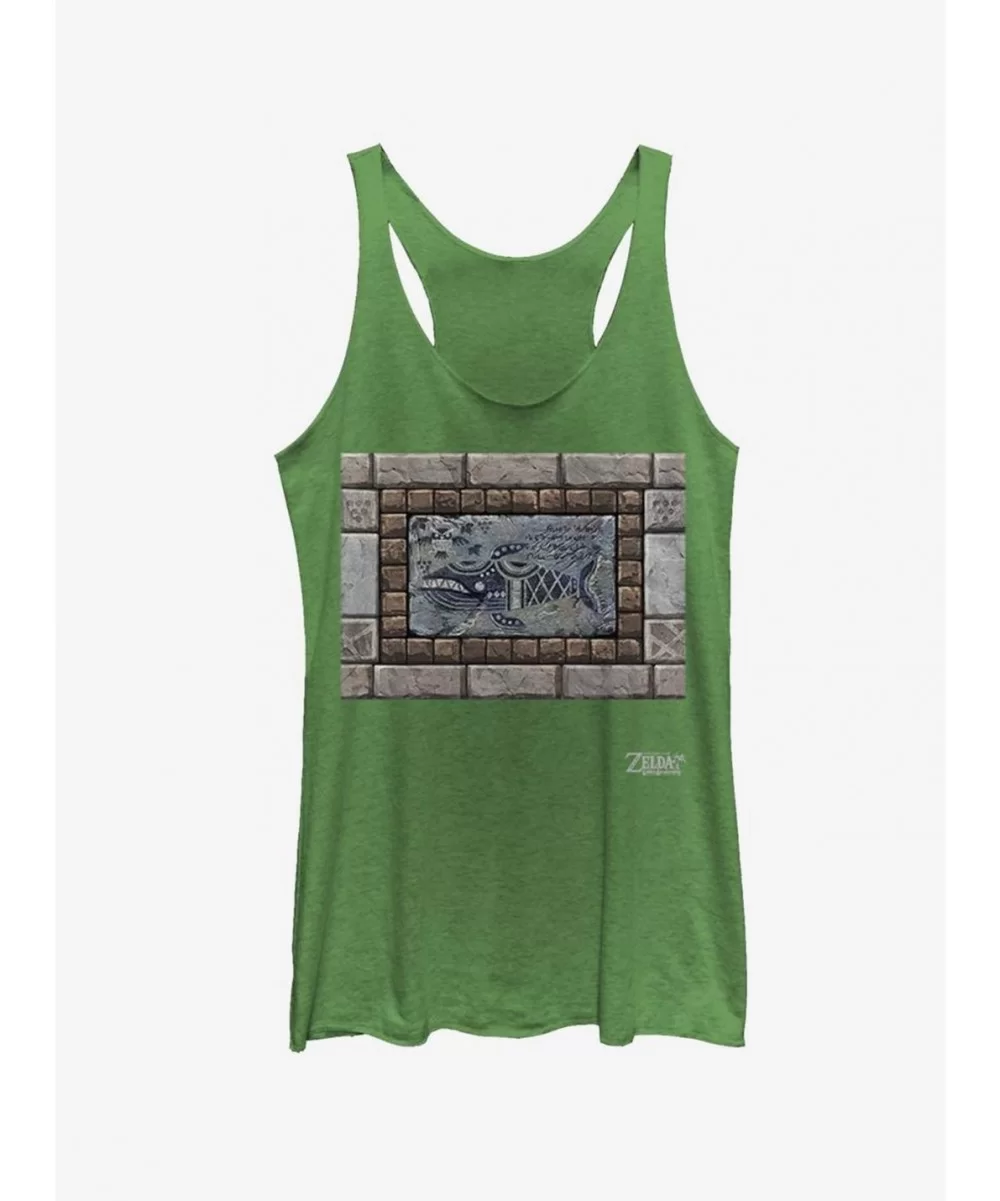 Huge Discount Nintendo The Legend of Zelda: Link's Awakening Whale Tablet Girls Tank $10.15 Tanks