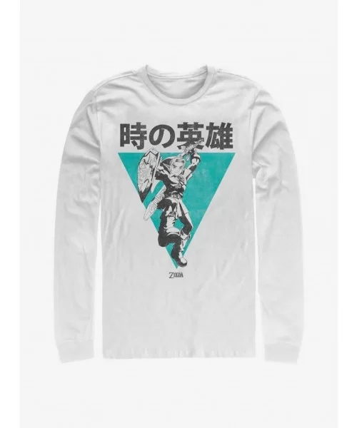 High Quality The Legend Of Zelda Hero Of Time Long-Sleeve T-Shirt $11.32 T-Shirts